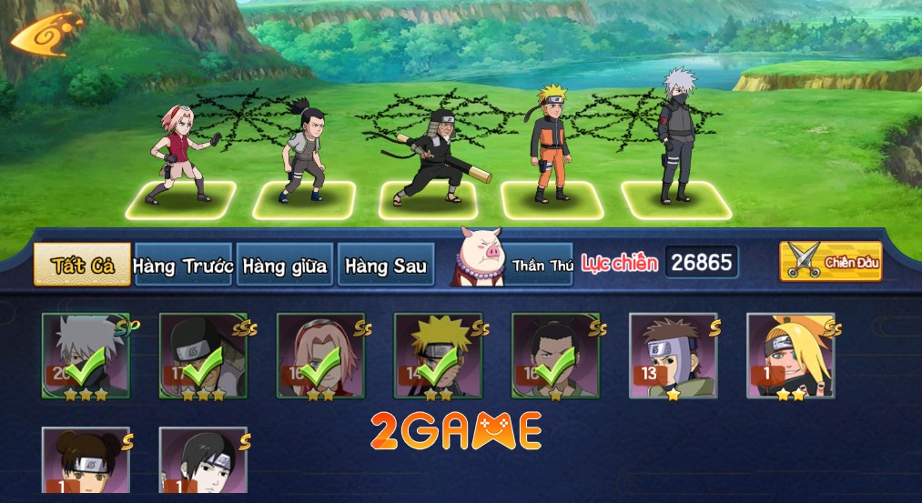 Lối chơi đơn giản trong game  Đại Chiến Lục Đạo