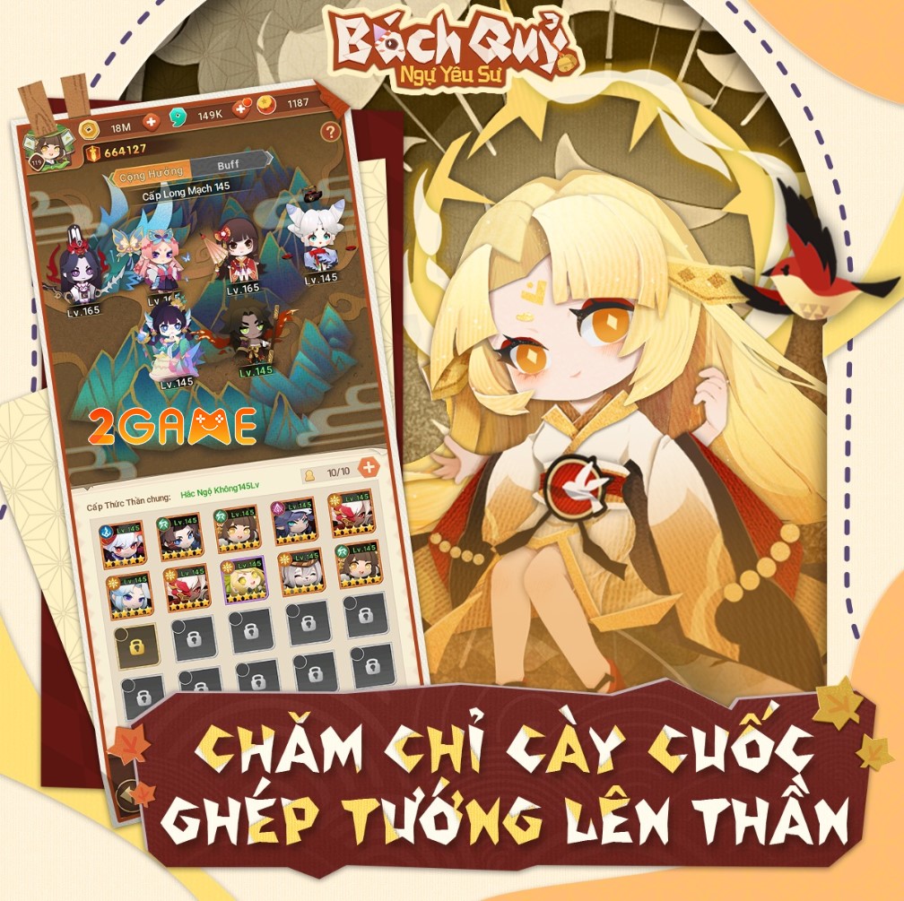 Tựa game chiến thuật Bách Quỷ Ngự Yêu Sư khiến game thủ ấn tượng vì đồ họa siêu cute