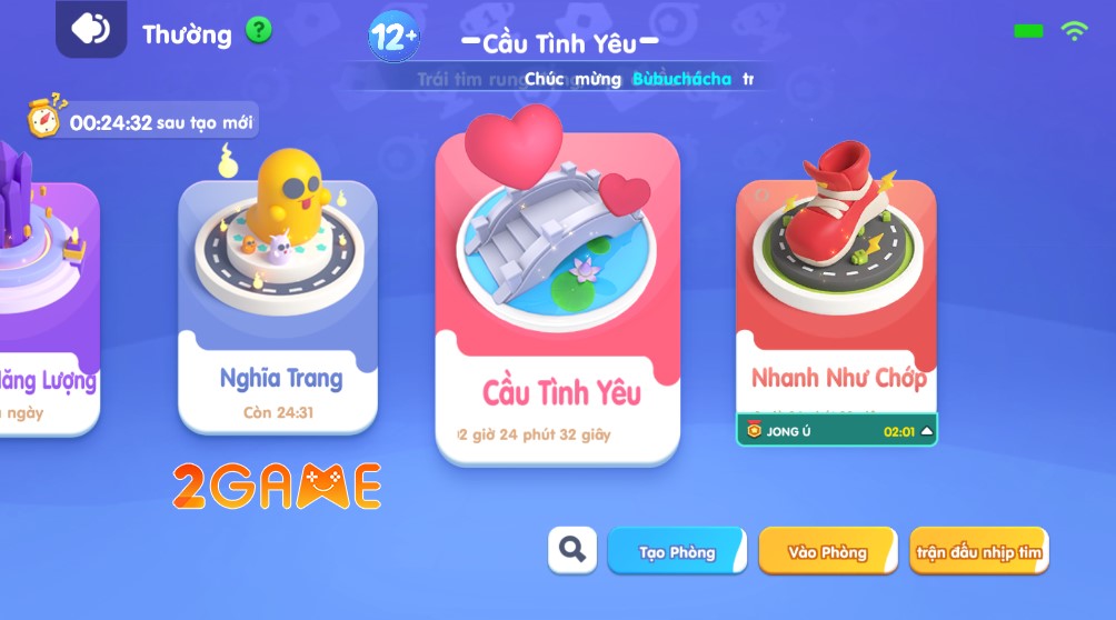 Đa dạng chế độ trong game Bomber VNG