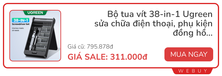 Ngày cuối tháng sale gì: Tua vít 38-in-1 Ugreen chỉ 311.000đ, chuột trong suốt giảm 46%, Google Nest Mini 2 chỉ 729.000đ- Ảnh 7.