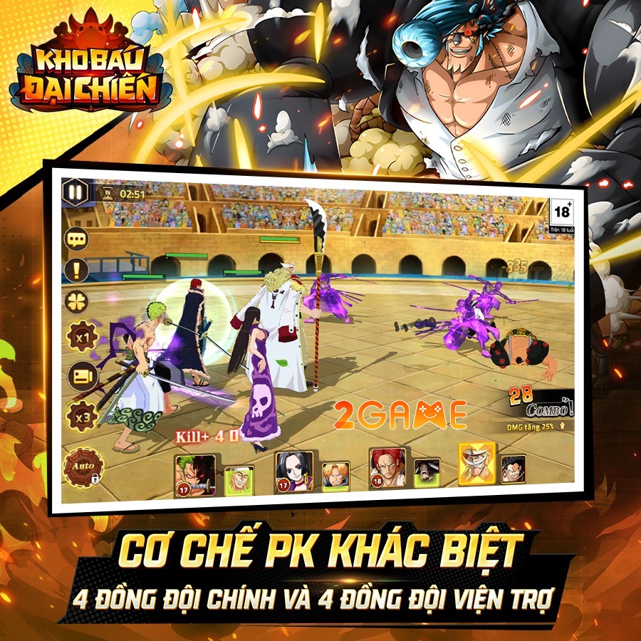 Lối chơi PK cực kỳ thú vị trong game Kho Báu Đại Chiến