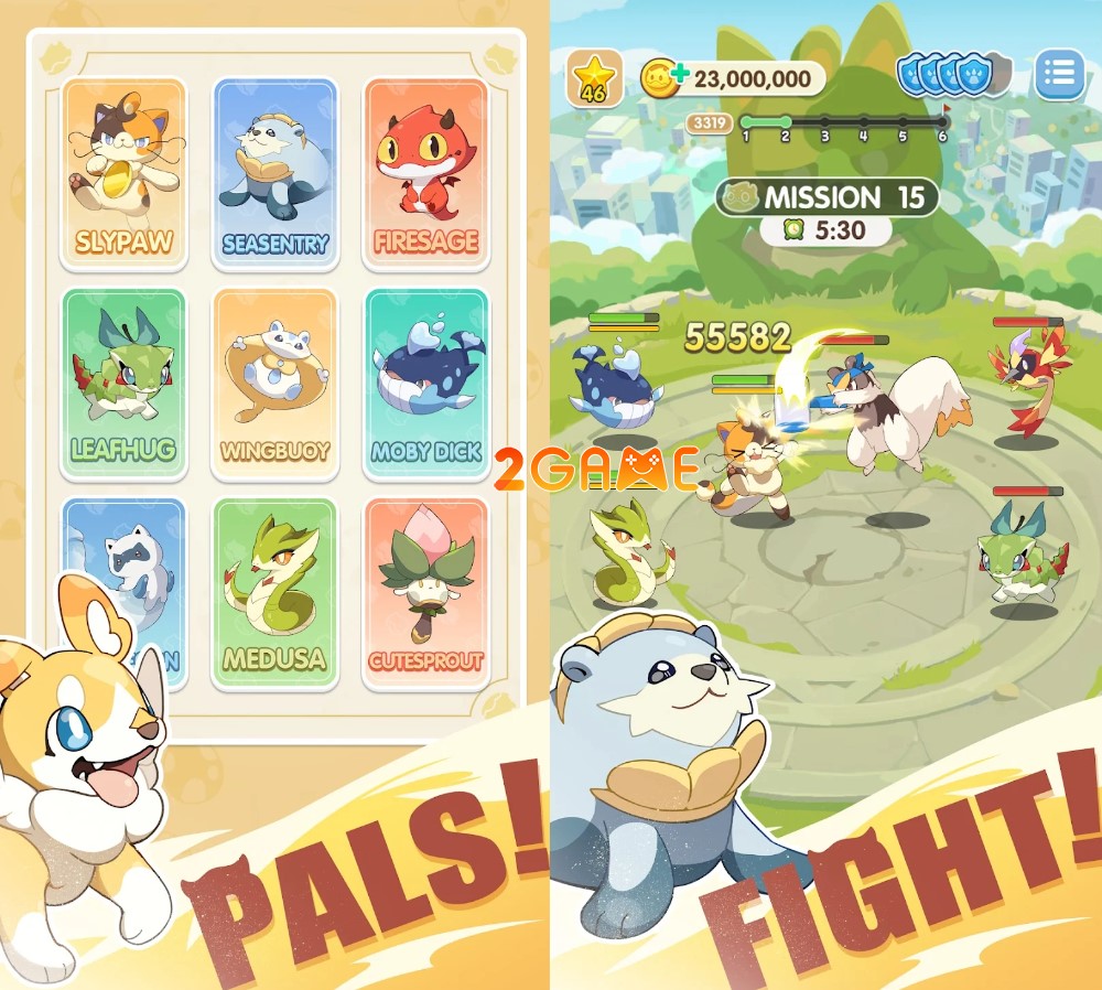 Thu thập thú cưng và chiến đấu trong game Pocket Pals Go