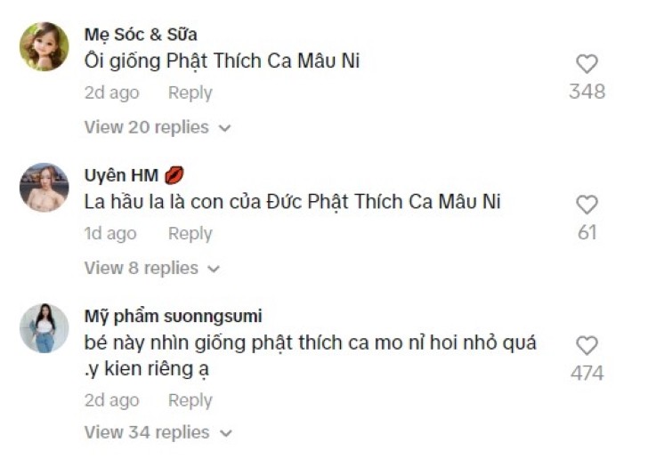 Em bé gây sốt TikTok với tướng mặt giống như Đức Phật tái sinh