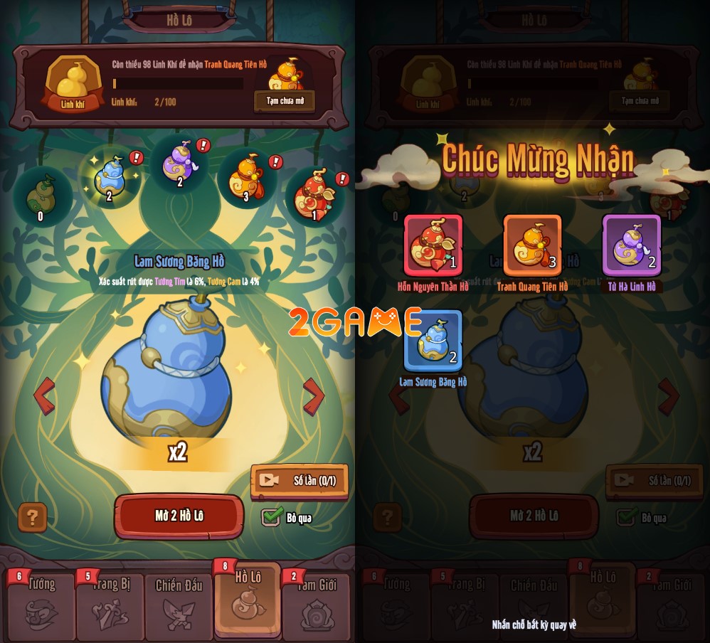 Thu thập Hồ Lô thần kỳ trong game Tây Du Béo VNG