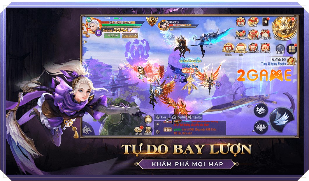 Tự do bay lượn để khám phá các khung cảnh tuyệt đẹp trong game  thái Cổ Origin VTC