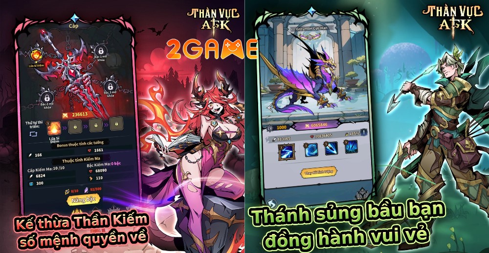 Thần Vực AFK Các tính năng hấp dẫn ấn tượng
