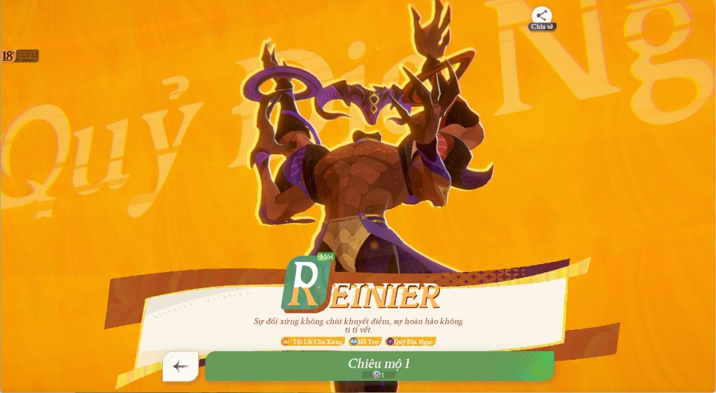 Reinier là vị tướng mà bạn nên lựa chọn khi sử dụng Lầu Ngắm Sao trong game Hành Trình AFK