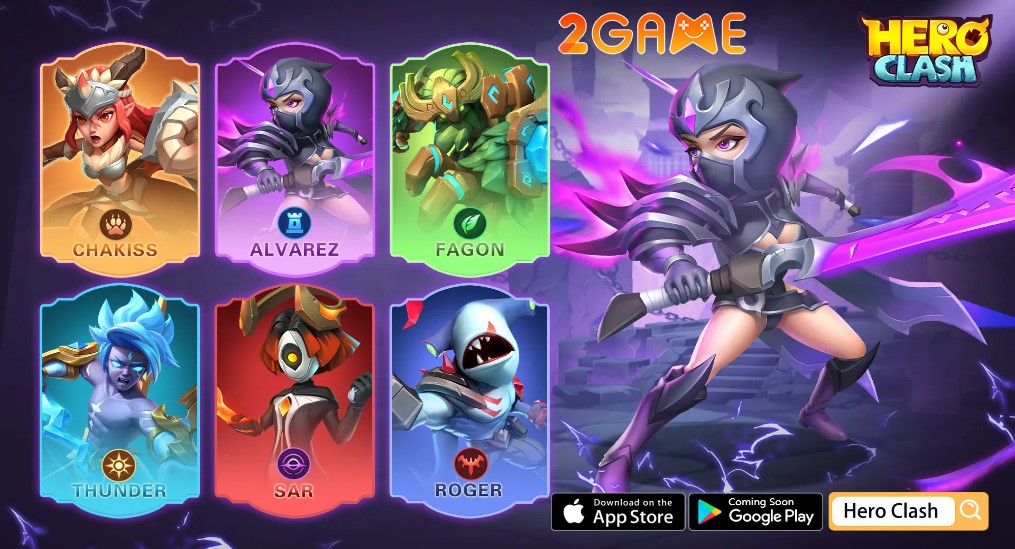 Tạo hình độc đáo của các nhân vật fantasy trong game  Hero Clash
