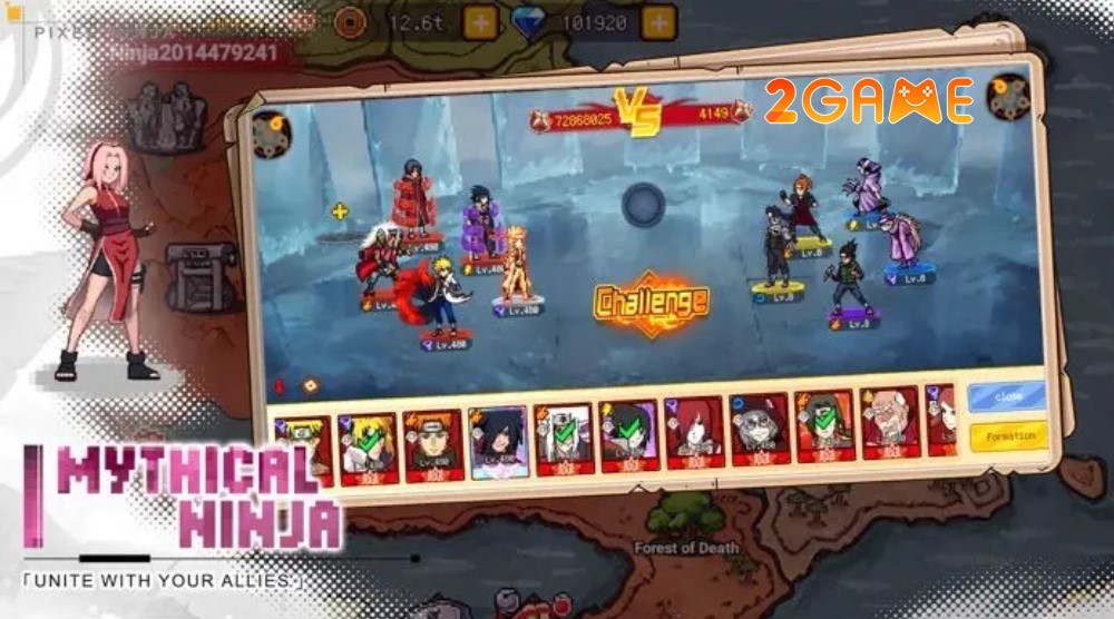 Ninja Pixel Strike Tham gia vào các trận chiến đỉnh cao trong thế giới Naruto