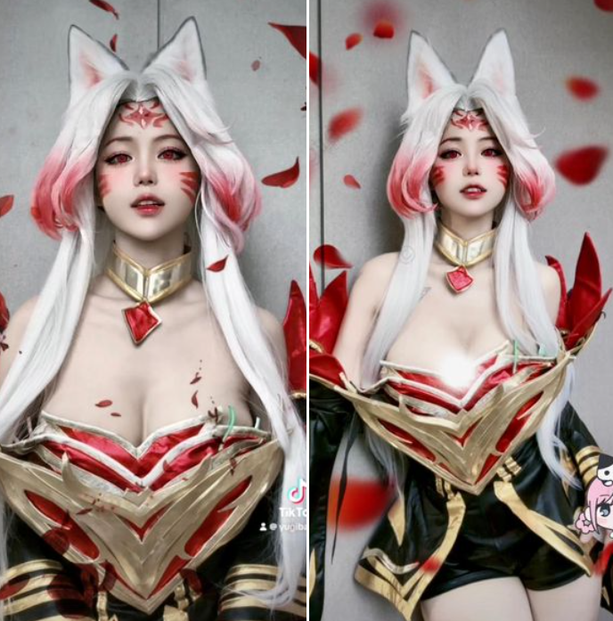 Dàn gái xinh khiến Ahri hot trở lại, màn cosplay gây "bão like" vì quá nóng bỏng- Ảnh 5.