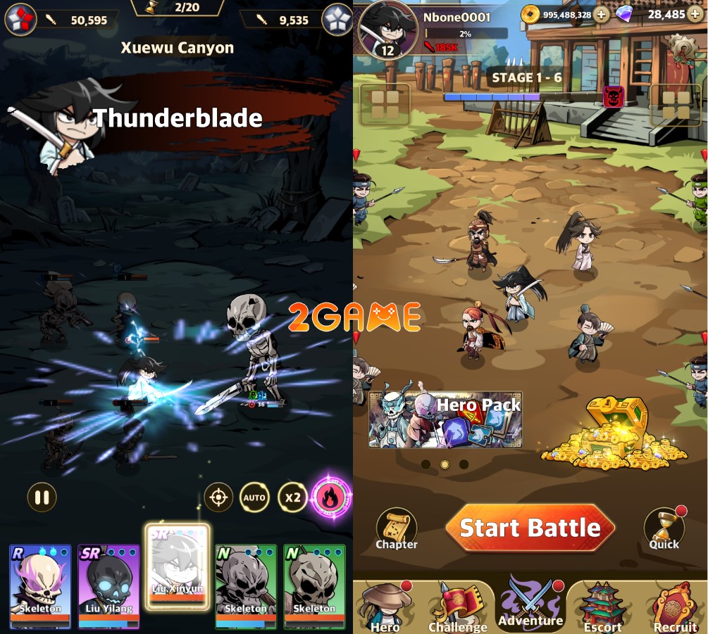 Tạo hình ngộ nghĩnh của các nhân vật trong game The Reborn Ranker Chronicles