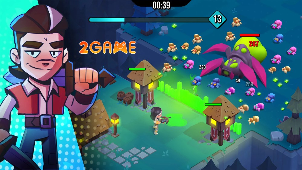 Vampirio: Defend & Survive có lối chơi Sinh tồn kết hợp thủ thành