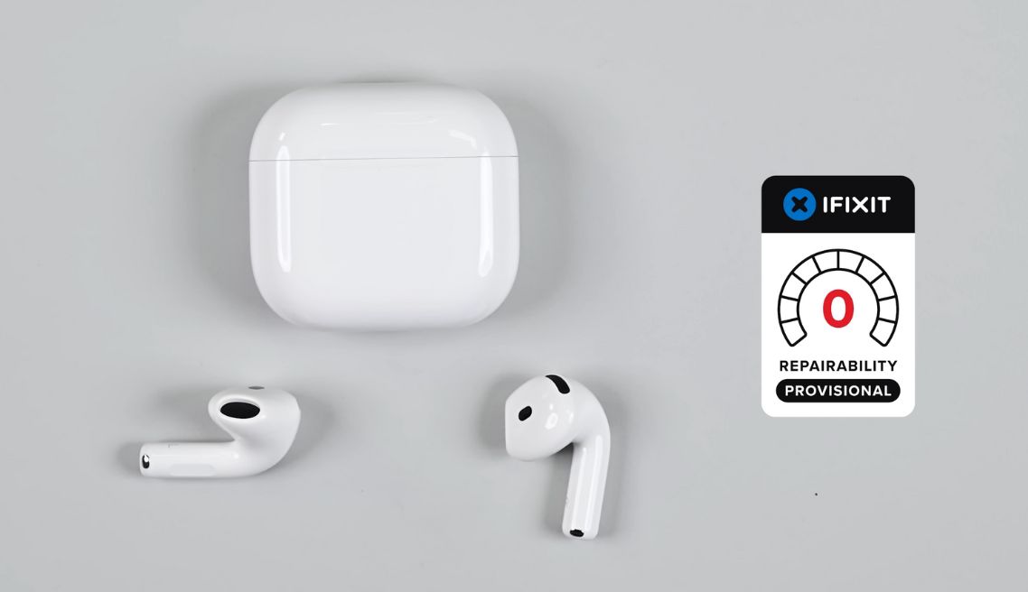 iFixit "mổ bụng" AirPods 4, chấm điểm 0/10 về khả năng sửa chữa- Ảnh 3.