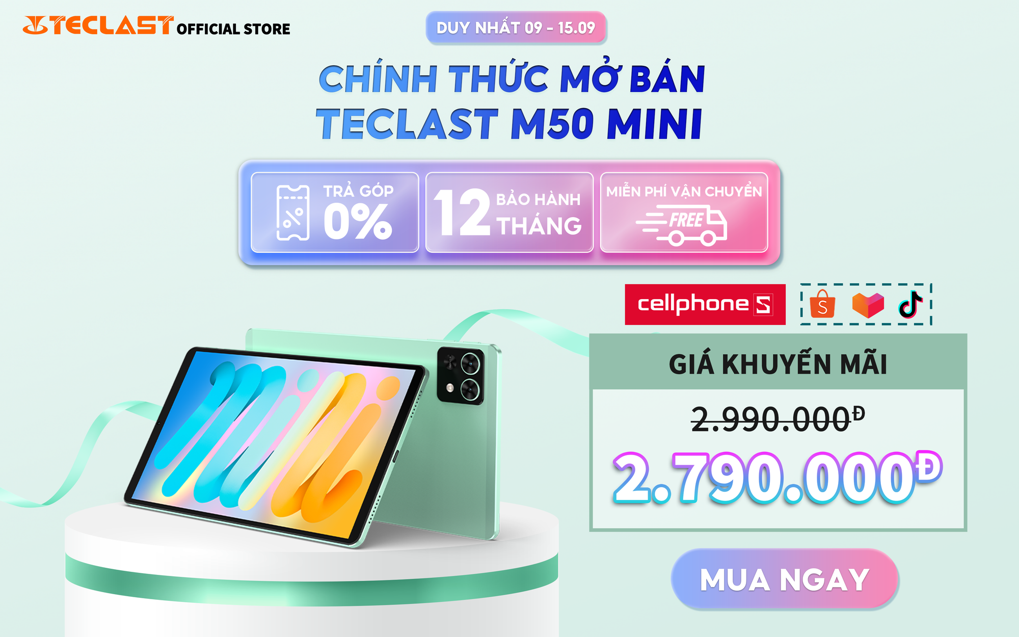 Máy tính bảng Teclast M50 Mini: Sự kết hợp tuyệt vời giữa hiệu năng và tiện ích- Ảnh 1.