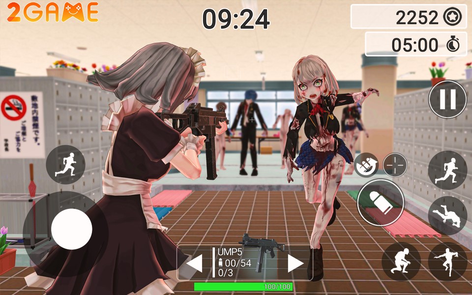 Girl Anime Hunter Zombie Live Khám phá những vũ khí xịn sò để tiêu diệt zombie