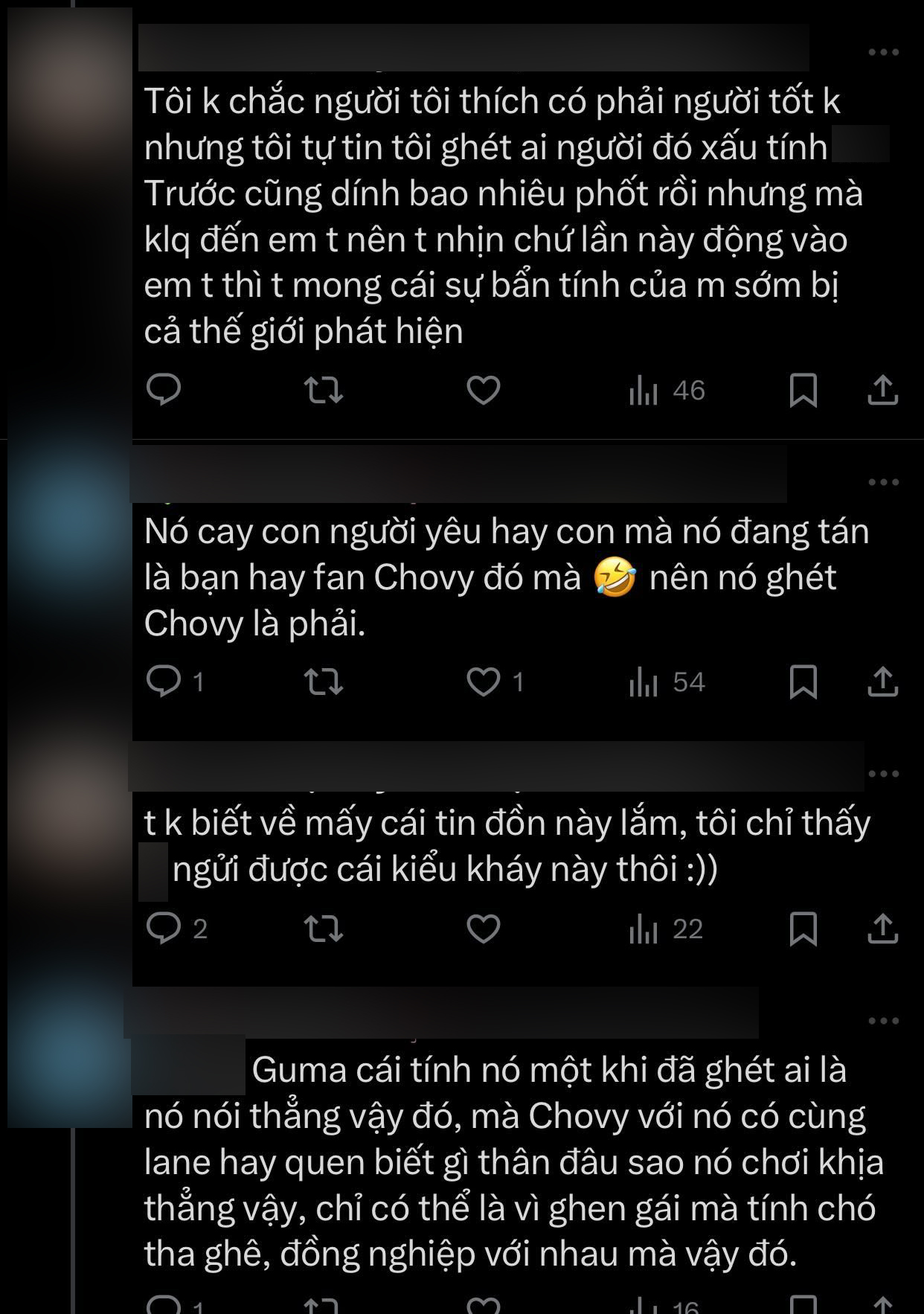 Một bộ phận anti-fan của Gumayusi và fan Chovy ngay lập tức lao vào công kích anh