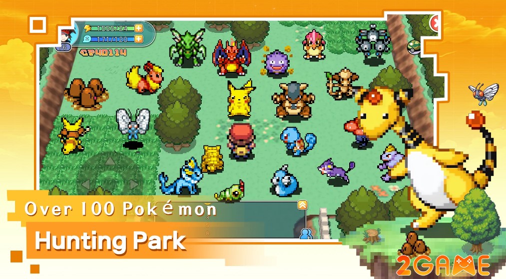 Hơn 100 Pokemon thế hệ đầu tiên sẽ có mặt trong game Pocket Pixel