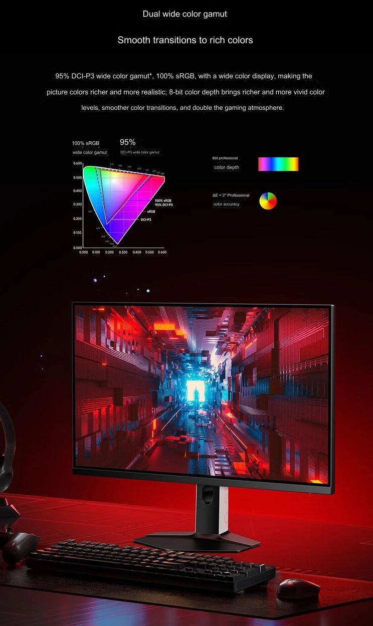 Xiaomi ra mắt màn hình gaming 27 inch: 2K 180Hz IPS, chuẩn màu, hỗ trợ xoay dọc, giá từ 3.4 triệu đồng- Ảnh 3.