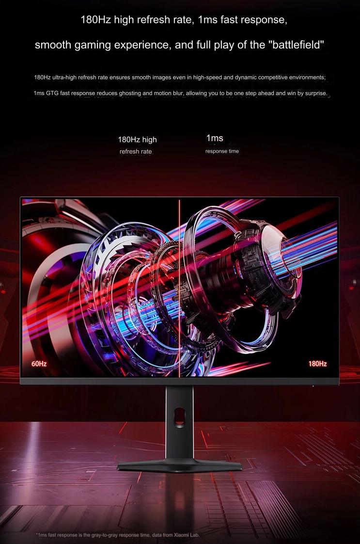 Xiaomi ra mắt màn hình gaming 27 inch: 2K 180Hz IPS, chuẩn màu, hỗ trợ xoay dọc, giá từ 3.4 triệu đồng- Ảnh 2.