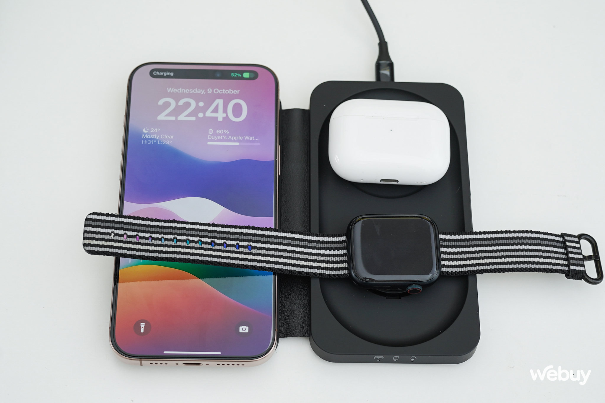 Phụ kiện không dây 3 trong 1 cho người dùng "hệ Táo": Sạc được cùng lúc cả iPhone, AirPods và Apple Watch, thiết kế gấp cực gọn, giá dưới 1 triệu đồng- Ảnh 11.