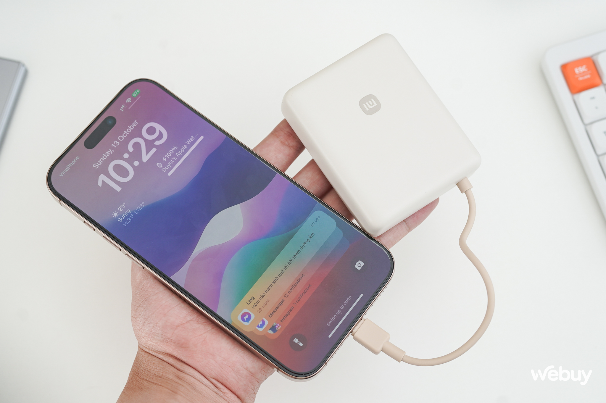 Pin dự phòng Xiaomi này cực đáng mua: Dung lượng 10.000mAh, công suất 33W, tích hợp cả dây sạc mà giá chỉ hơn 400.000 đồng- Ảnh 15.