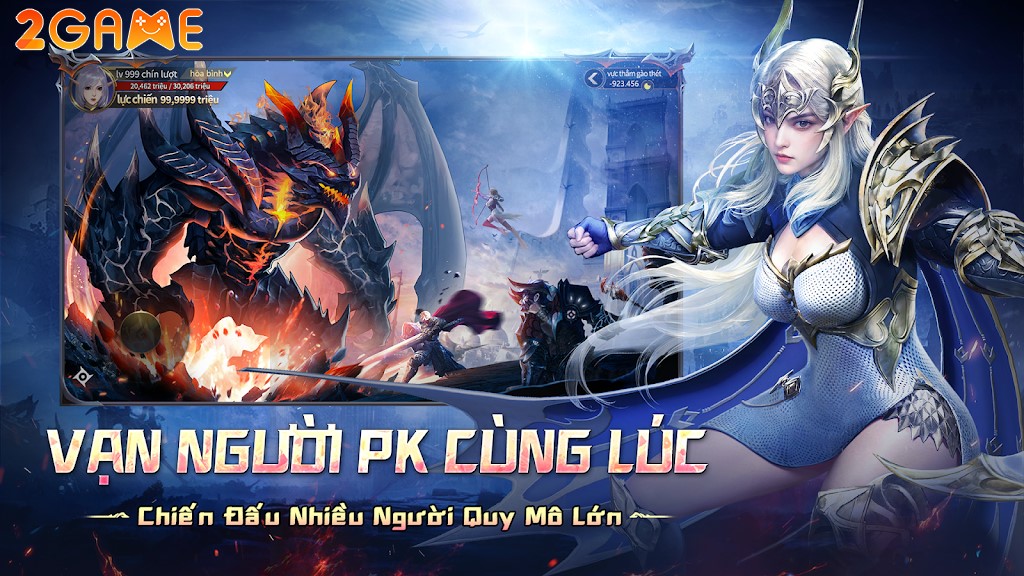 PK công thành chiến với quy mô khủng trong game Lục Địa Thần Hỏa