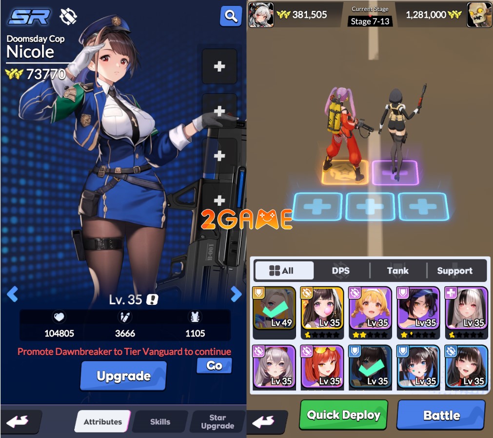 Run Goddess Gần 20 nhân vật khác nhau đang chờ bạn chiêu mộ