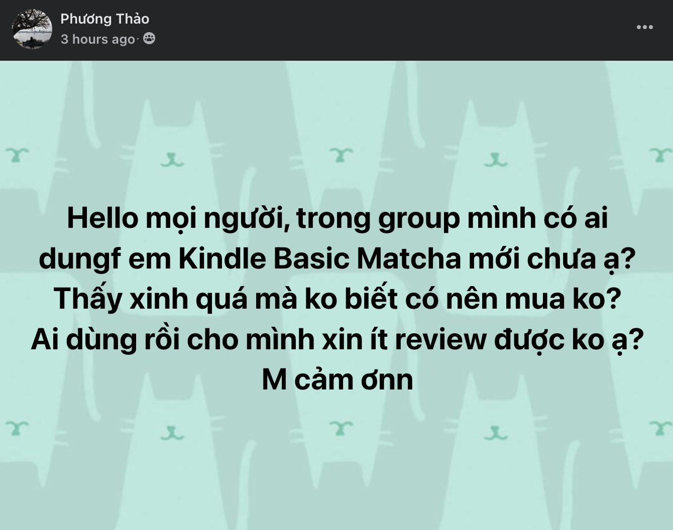 Cận cảnh chiếc Kindle màu xanh Matcha