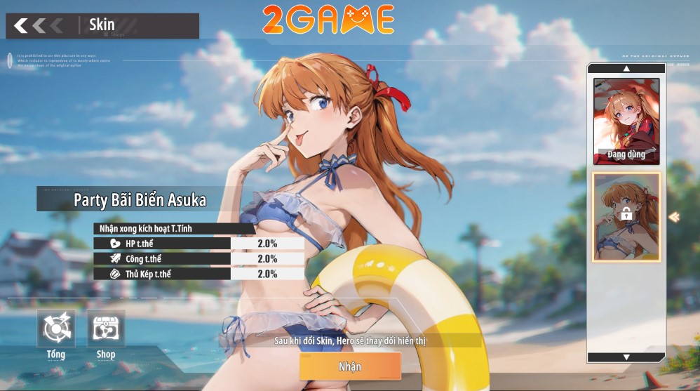 Siêu Đại Chiến Mobile Trang phục siêu "nóng bỏng" của cô nàng Asuka được các game thủ thích mê