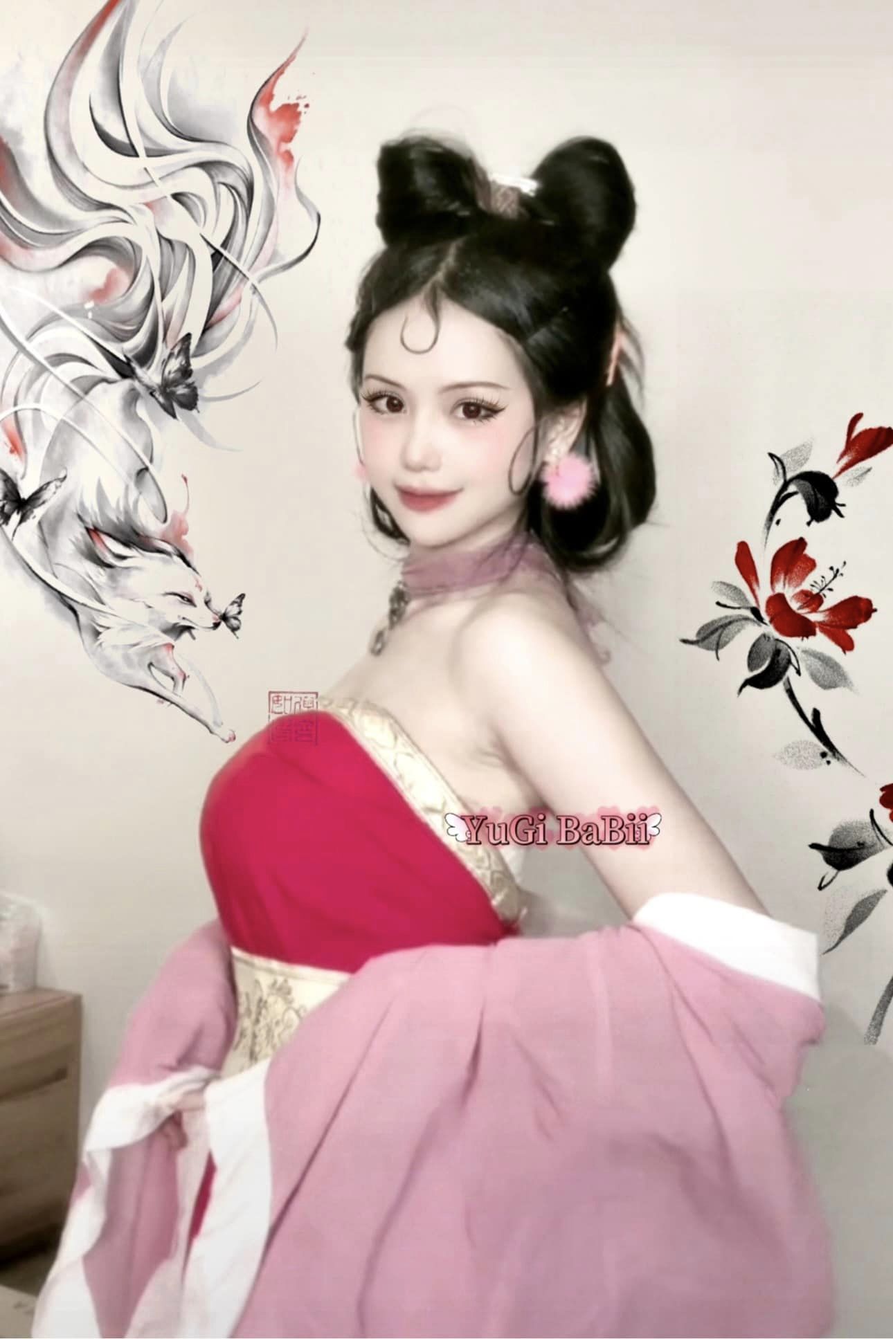 Cận cảnh nhan sắc nữ streamer có màn cosplay Đát Kỷ "gây bão", fan ruột không nhận ra- Ảnh 2.