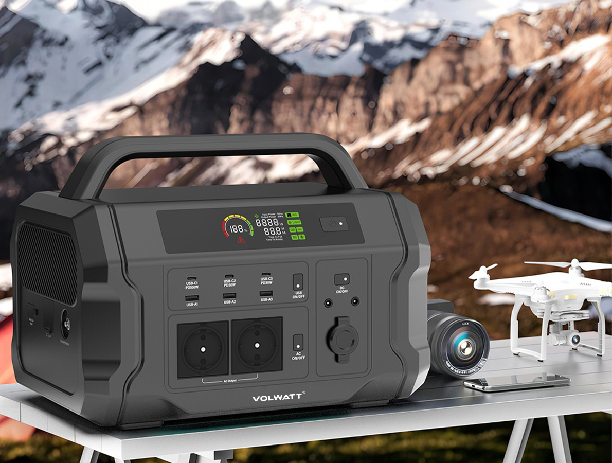 VOLWATT GE-120AP - Trạm lưu trữ điện xách tay lý tưởng cho những chuyến dã ngoại- Ảnh 1.