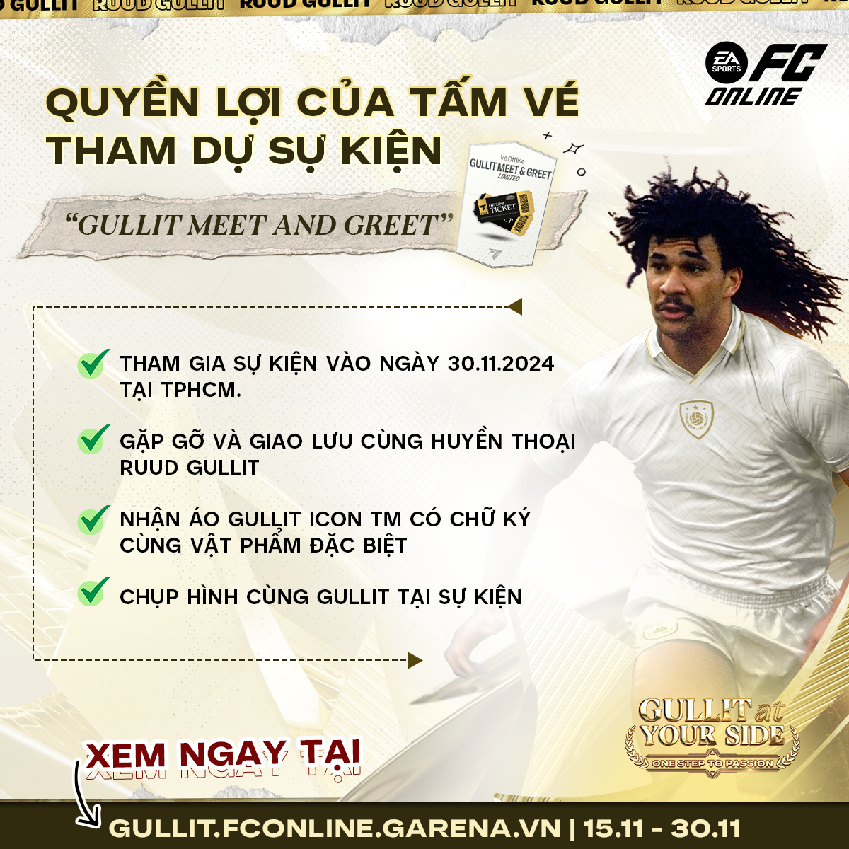 Không chỉ mời Gullit sang Việt Nam, FC Online