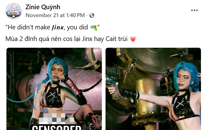 Phiên bản cospay Jinx