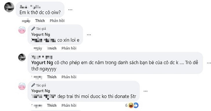 Nữ streamer phú bà phản ứng khi fan nam làm quen