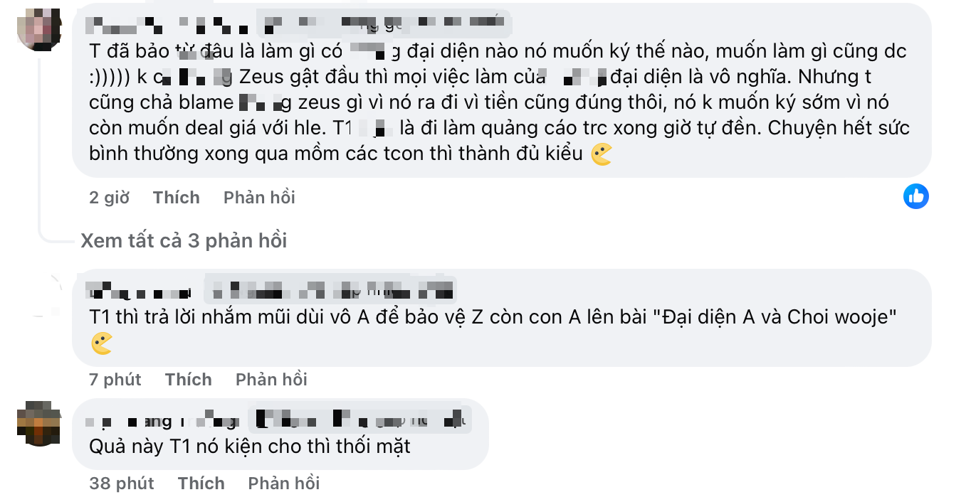 Khán giả cũng tranh cãi về chia sẻ của các bên