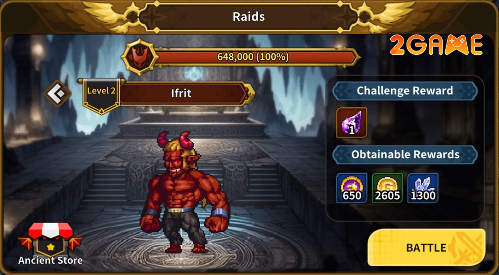 Săn boss trong game  KINGS LAND: Warfare Simulation