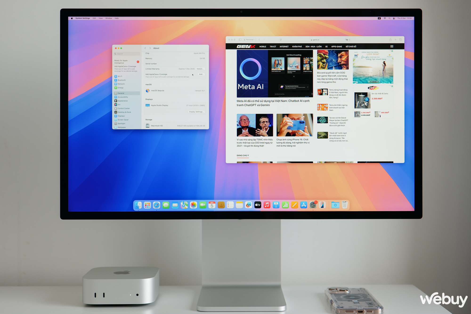 Mở hộp trải nghiệm nhanh Mac mini M4 Pro chính hãng: Quá nhỏ, quá nhẹ nhưng sức mạnh lại to lớn vô cùng- Ảnh 21.