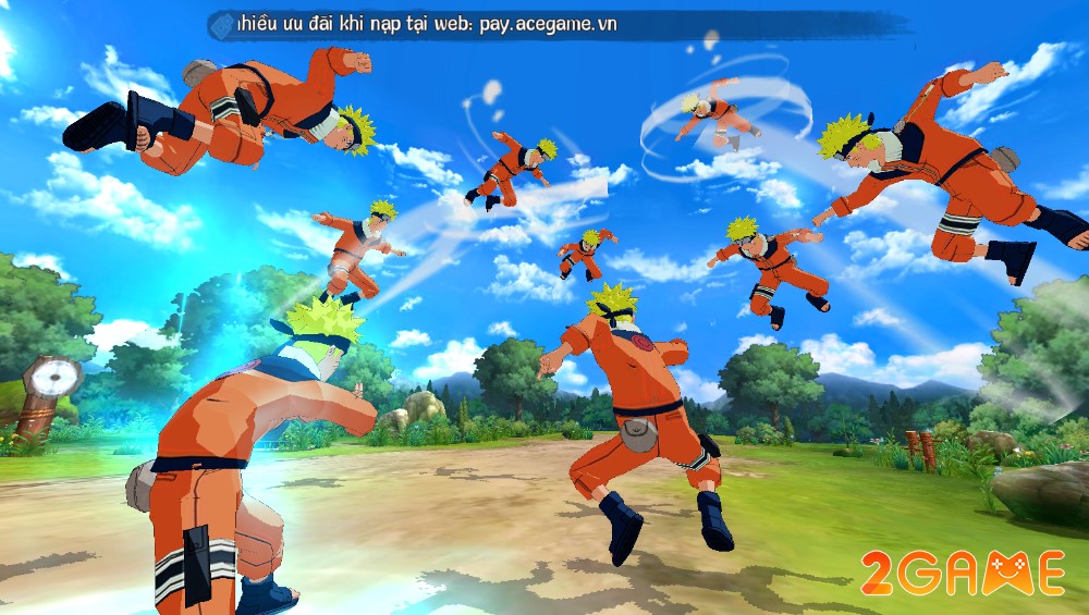 Hiệu ứng 3D xịn xò của các nhân vật trong game Làng Nhẫn Giả
