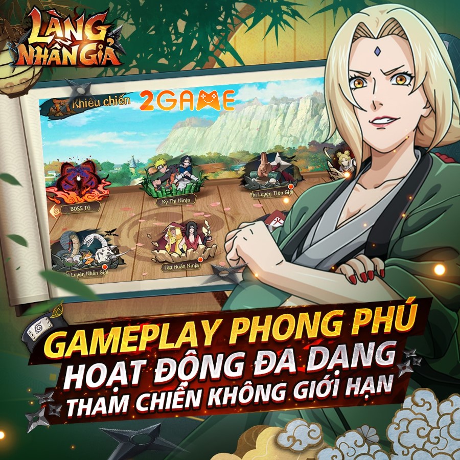 Làng Nhẫn Giả là game mobile Naruto loạn chiến được mong chờ nhất tháng 12