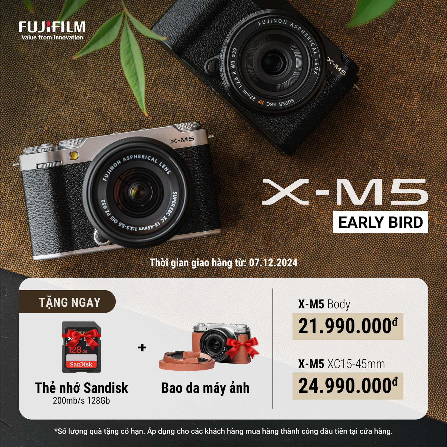 Fujifilm công bố dòng máy ảnh nhỏ gọn X-M5 tại Việt Nam, giá từ 21.99 triệu Đồng- Ảnh 3.