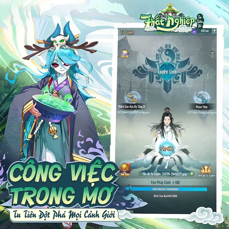 Game tu tiên chữa lành Thất Nghiệp Tu Tiên Đi - Vplay sắp ra mắt tại Việt Nam