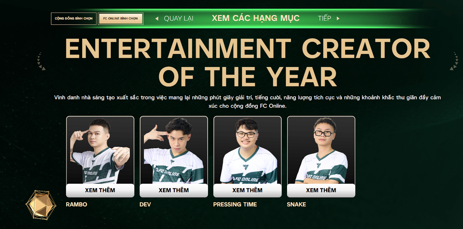 FC Online Year-End Gala 2024 chính thức trở lại: Ai sẽ trở thành Creator of The Year năm nay?- Ảnh 4.