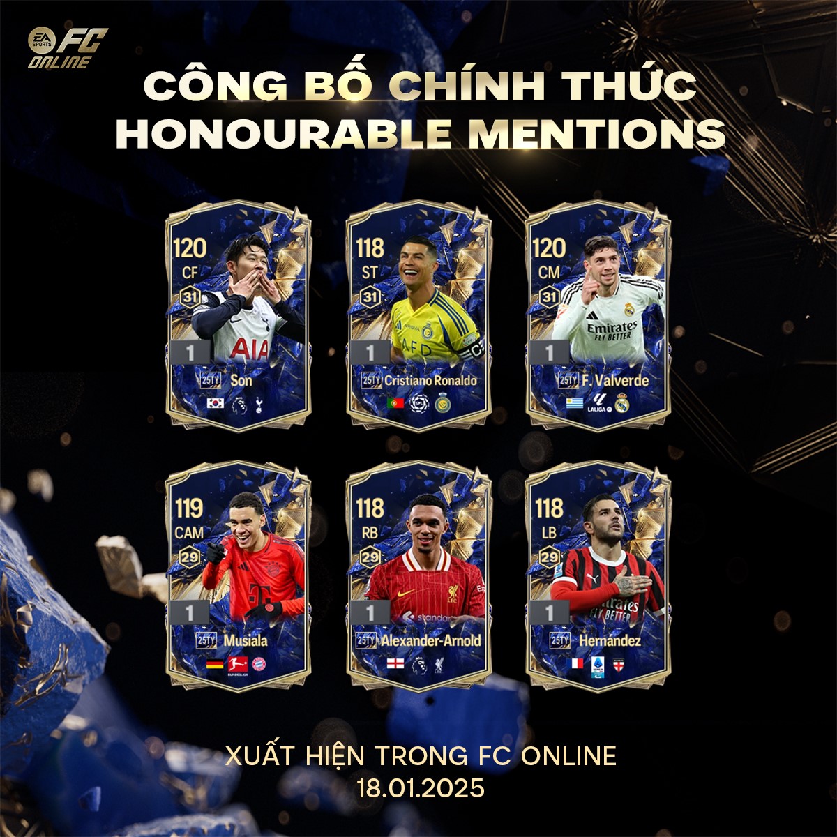 Chính thức: FC Online công bố 18 cầu thủ nằm trong đội hình 25 Team Of The Year- Ảnh 4.