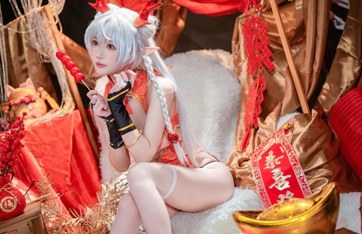 Cosplay Long Mei New Year: bộ hình tưng bừng đón năm mới