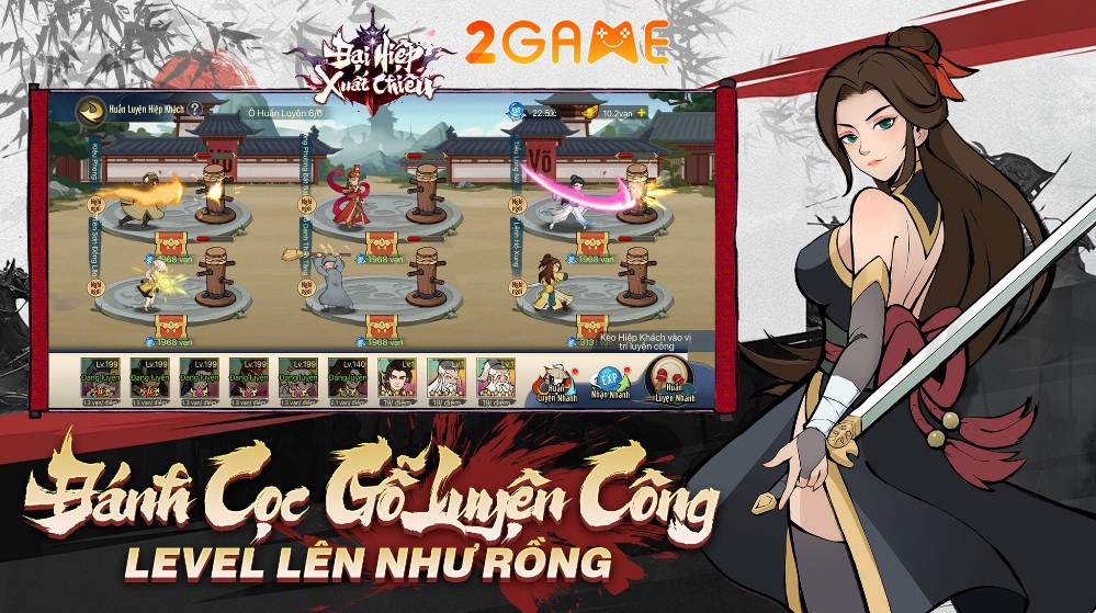 game thẻ tướng nhàn rỗi Đại Hiệp Xuất Chiêu