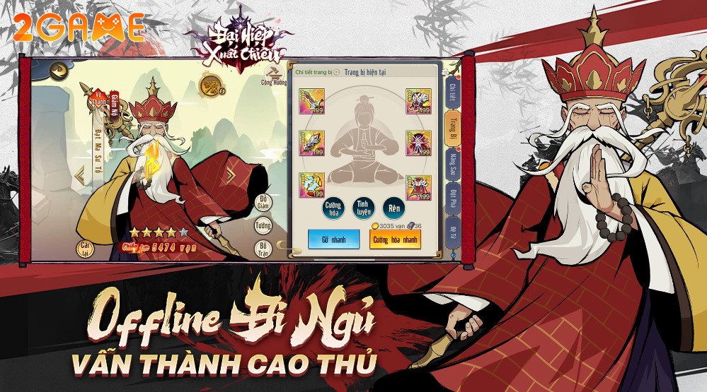 game thẻ tướng nhàn rỗi Đại Hiệp Xuất Chiêu