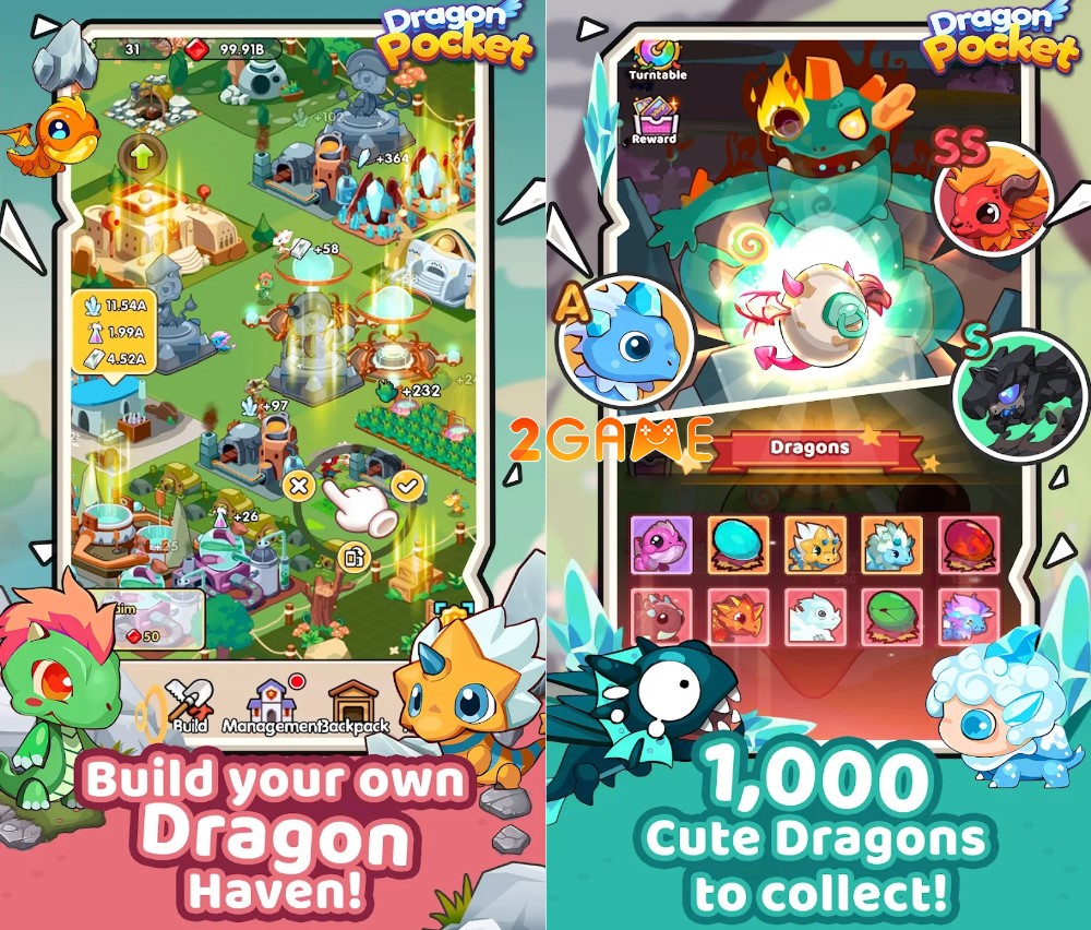 game nhập vai nhàn rỗi Dragon Pocket