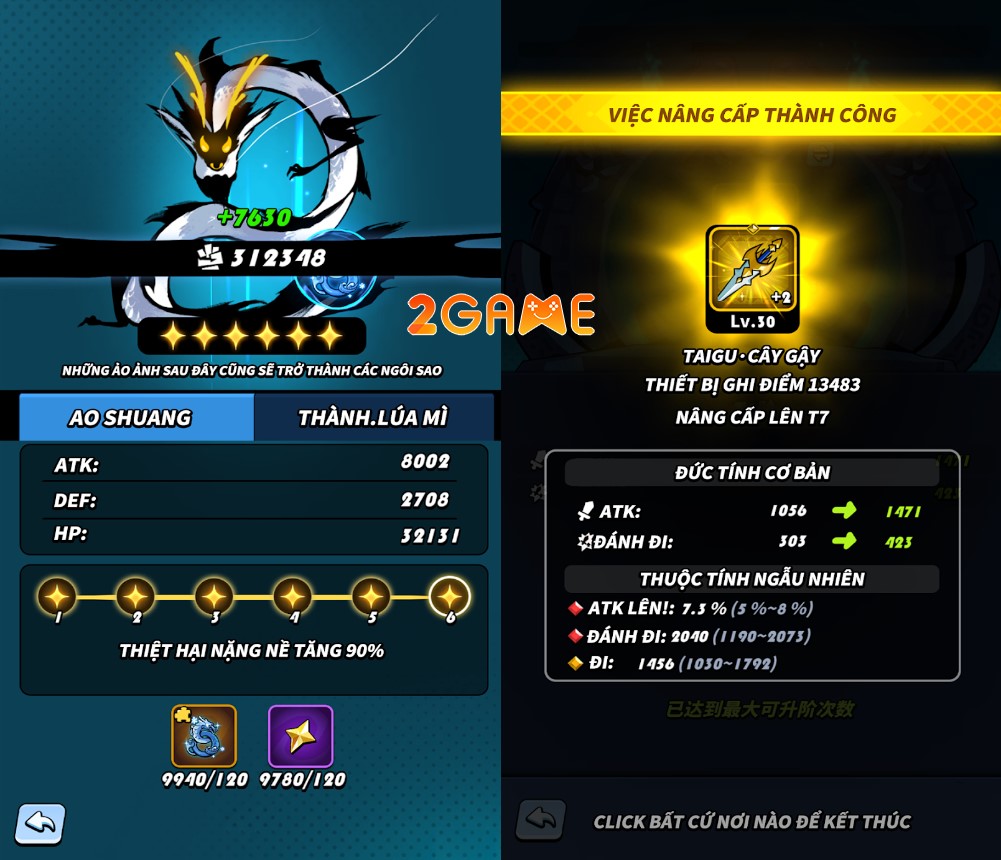 game bắn súng bullet-hell Dragon POW Luyện Rồng