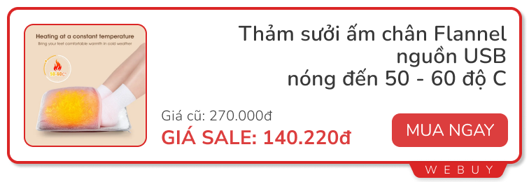 Giáng sinh ở nhà mua đồ giảm giá: Cáp sạc từ tính 100W 69.000đ, pin tiểu sạc lại 75.000đ, giá đỡ điện thoại chống rung giảm 60%...- Ảnh 12.