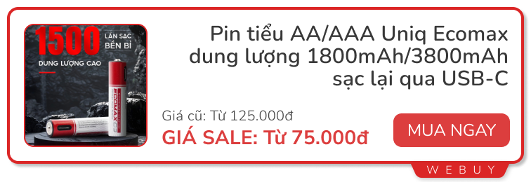 Giáng sinh ở nhà mua đồ giảm giá: Cáp sạc từ tính 100W 69.000đ, pin tiểu sạc lại 75.000đ, giá đỡ điện thoại chống rung giảm 60%...- Ảnh 8.